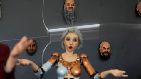 Rəsm çəkən, əməliyyat edən robotlar... - FOTOLAR