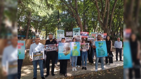 Azərbaycan icması BMT-nin ofisi qarşısında dinc aksiya keçirdi