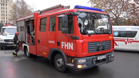 Ağsudakı yanğın söndürüldü