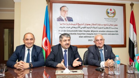 Qahirədə “Heydər Əliyev İli” müsabiqəsinin qalibləri mükafatlandırıldı - FOTOLAR