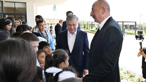 Mehriban Əliyeva Füzulidə məktəb açılışından paylaşım etdi - FOTOLAR