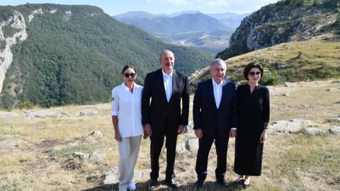 Prezidentlər və birinci xanımların Qarabağa səfəri FOTOLARDA