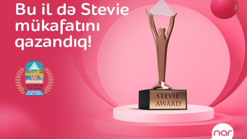 “Nar” “Stevie” mükafatına layiq görülüb