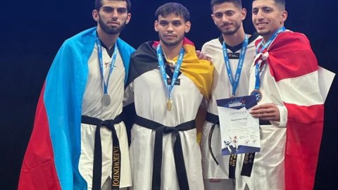 İdmançılarımız Estoniyada 3 medal qazandı 