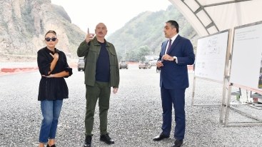 Prezident və xanımı "İstisu"da görülən işlərlə tanış oldu