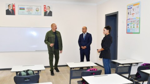 Laçın məktəbi təmirdən sonra istifadəyə verildi