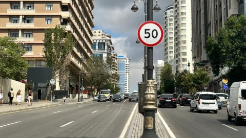 Bakının daha bir küçəsində sürət həddi endirildi