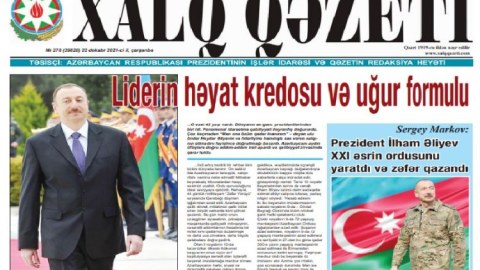 “Xalq qəzeti”nin 104 yaşı tamam olur 