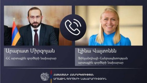 Mirzoyan həmkarı ilə Qarabağı müzakirə etdi 