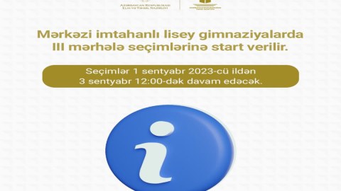 Boş qalan yerlərə III seçim mərhələsinə başlanılır