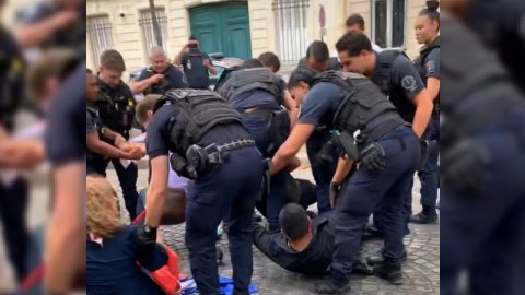 Erməni diasporu Parisdə rəzil oldu - FOTOLAR