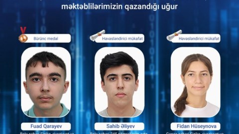 Məktəblilərimiz beynəlxalq olimpiadada uğur qazandılar