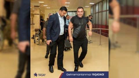 Daha bir qazimiz sağalaraq Vətənə döndü