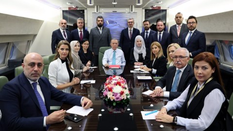 Ərdoğan təyyarədə jurnalistlərə müsahibə verib - Bütün mövzulara toxunub