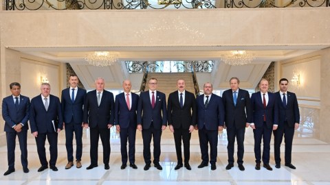 Slovakiyalı deputatlar İlham Əliyevin qəbulunda - FOTO