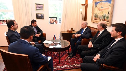 Hikmət Hacıyev Netanyahu ilə GÖRÜŞDÜ