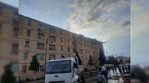 Balakəndə külək 80-dək evin dam örtüyünü uçurub