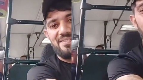Avtobus sürərkən canlı yayım açdı, işdən çıxarıldı - VİDEO