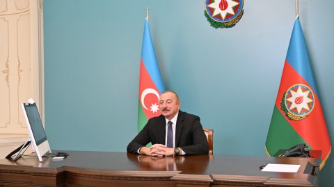 Prezident Azərbaycanda olan israilli naziri onlayn qəbul etdi