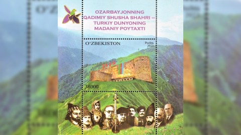 Özbəkistanda Şuşaya həsr olunmuş poçt markası buraxıldı