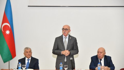 Bakı Mühəndislik Universitetinin yeni rektoru kollektivə təqdim olundu - FOTOLAR