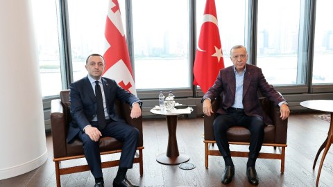Qaribaşvili Ərdoğanla görüşdü