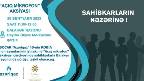 “Azəriqaz” Balakəndə sahibkarlarla görüşəcək