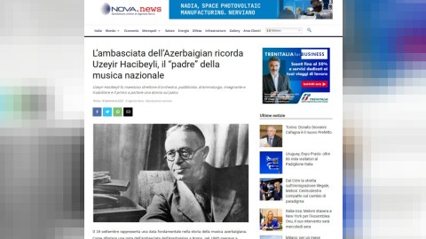 İtaliya mətbuatı Üzeyir Hacıbəylidən YAZDI