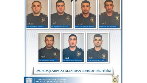 Bir gecədə 7 polisimiz şəhid oldu - FOTO