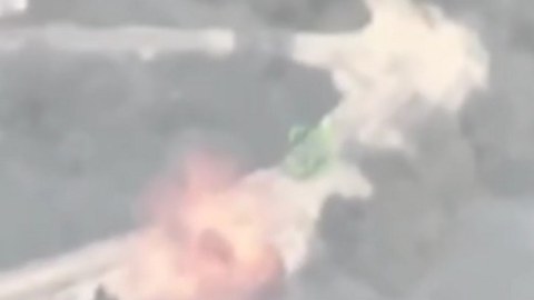 Ermənistanın döyüş texnikasının məhv edilməsi görüntüləri