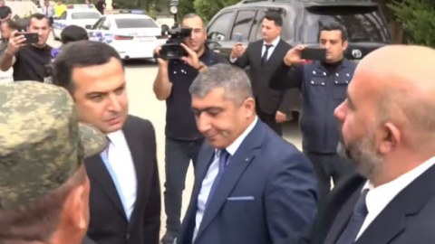 Qarabağ ermənilərinin nümayəndələri Yevlaxda - CANLI