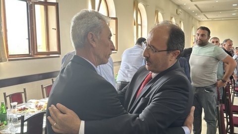 Türkiyə səfiri şəhid polisin yas mərasimində - FOTOLAR