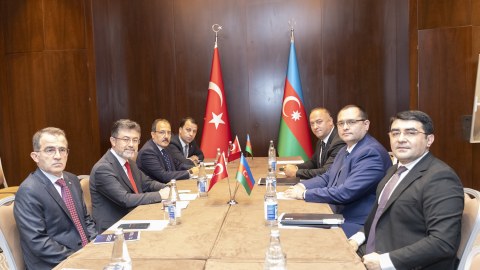 Məcnun Məmmədov ikitərəfli görüşlər keçirib - FOTOLAR