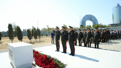 Dövlət Xidmətinin hərbçiləri Zəfər parkında - FOTOLAR