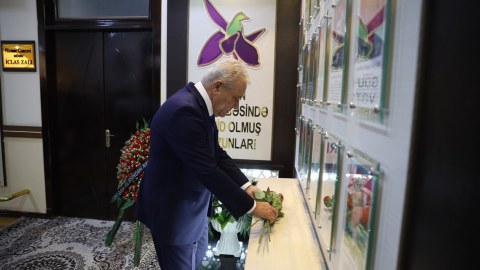GDU-nun rəhbərliyi və kollektivi Anım Günü tədbirində - FOTOLAR