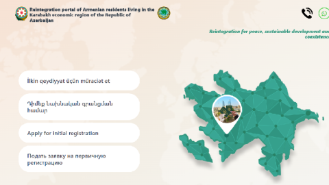 Ermənilərin Azərbaycan cəmiyyətinə reinteqrasiyası üçün portal YARADILDI