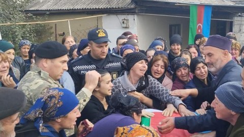 Şəhidimizin nəşi ailəsinə təhvil verildi 
