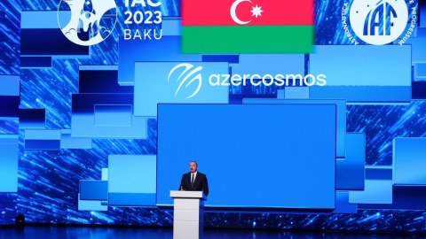 Prezident beynəlxalq konqresdə çıxış etdi - VİDEO