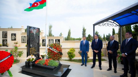 “AzerGold”un kollektivi şəhid Muxtar Qasımlının xatirəsini yad etdi - FOTO
