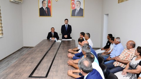Naftalanda növbəti səyyar qəbul keçirilib - FOTOLAR
