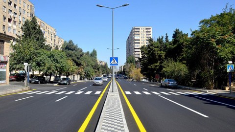 İki küçənin kəsişməsində hərəkətin təşkili dəyişdirildi