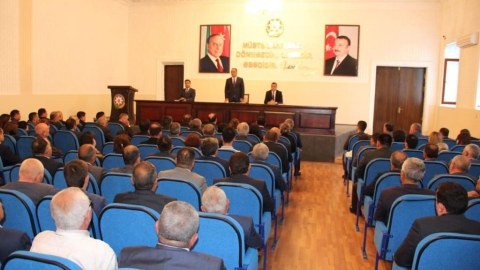 Goranboyda İcra Başçısı yanında Şuranın iclası keçirilib - FOTOLAR