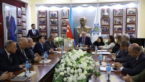 GDU-da Heydər Əliyevin 100 illiyinə həsr olunmuş tədbir keçirilib - FOTO