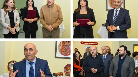 BMU-da Ümummilli Liderin 100 illik yubileyinə həsr olunmuş sərgi - FOTO