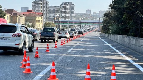 Bakı-Sumqayıt yolunda avtobus zolağı yaradılır