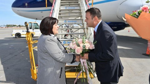 Sahibə Qafarova Rumıniyaya getdi - FOTO