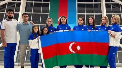 Gimnastlarımız Bolqarıstana getdilər