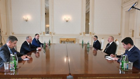 İlham Əliyev Patruşevi qəbul etdi 