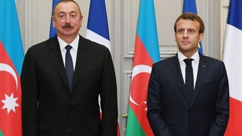 Əliyevdən Makrona cavab - Biz öz ərazimizdə döyüşmüşük