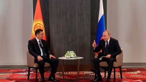 Putin Qırğızıstanda səfərdədir